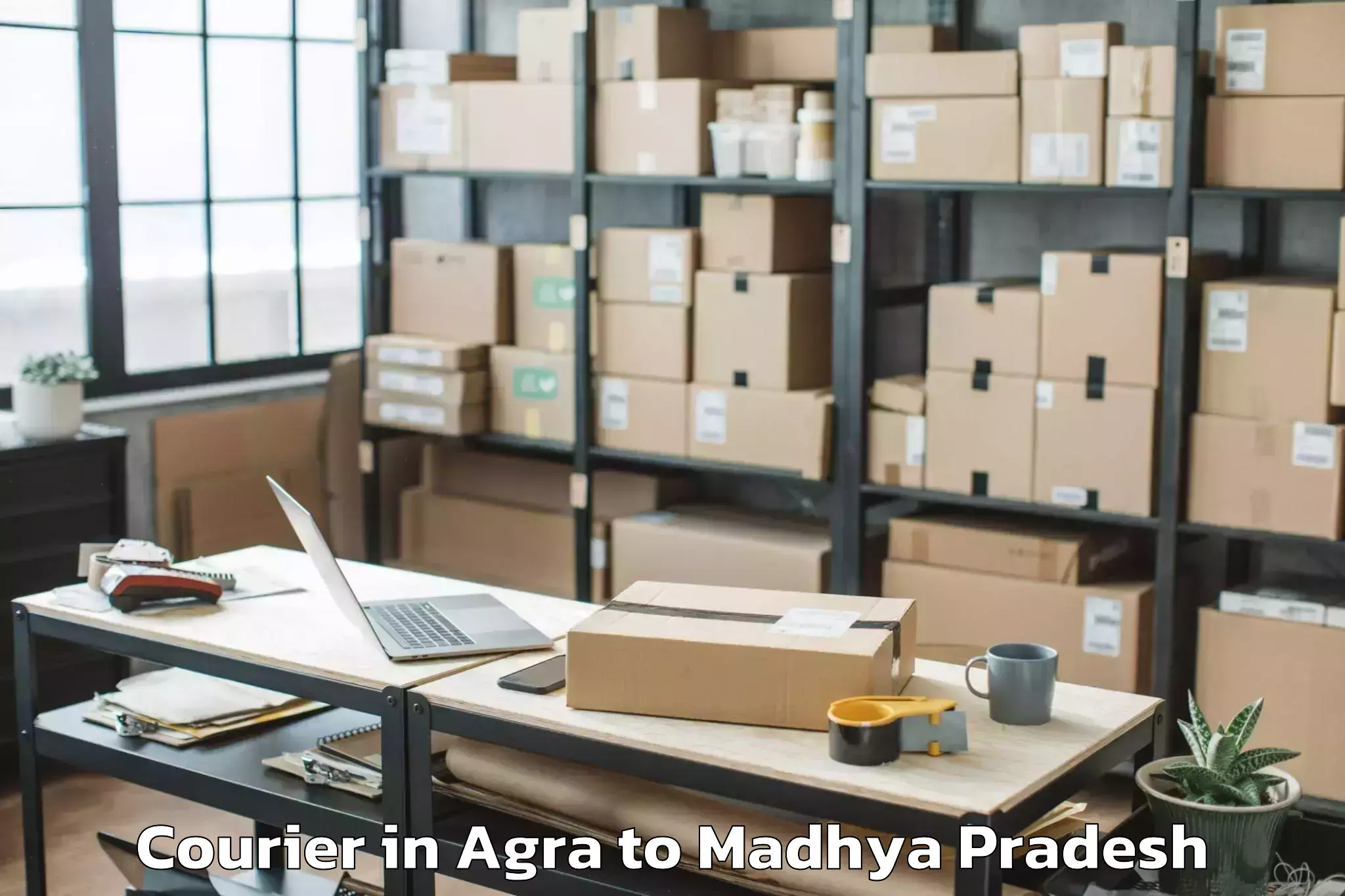 Discover Agra to Gandhwani Courier